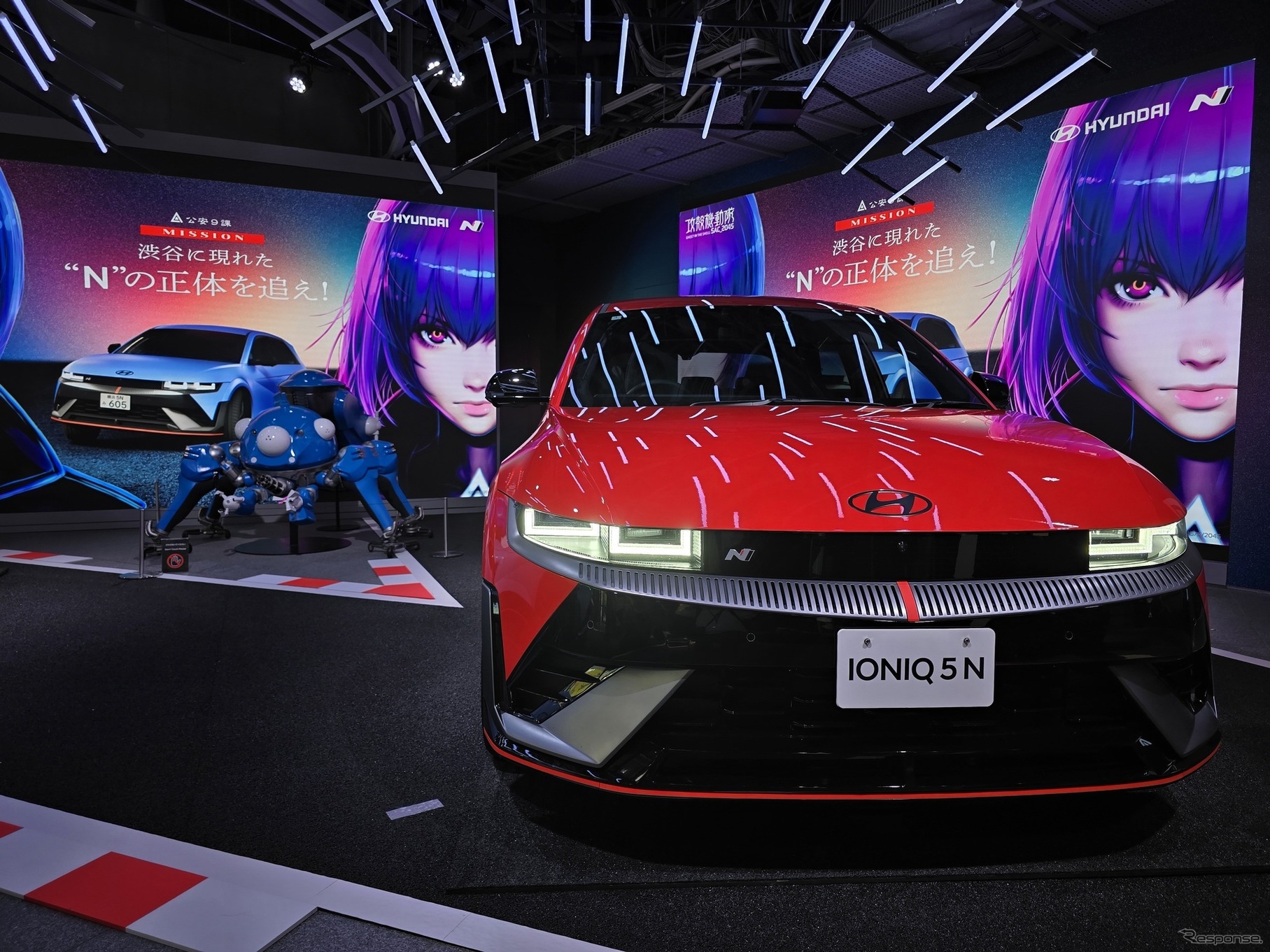 コラボムービーではライバル関係にあるIONIQ 5 Nとタチコマ